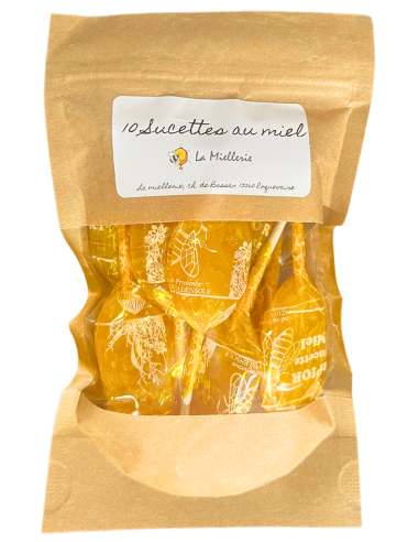 Sucettes artisanales au miel