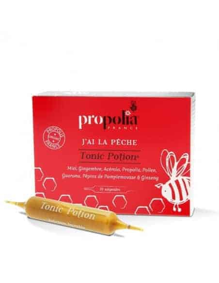 Tonic Potion Boite de 10 ampoules de 10ml Propolia Provence-apiculture